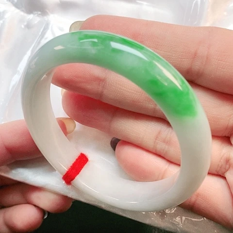 未镶嵌手镯翡翠正圈2497