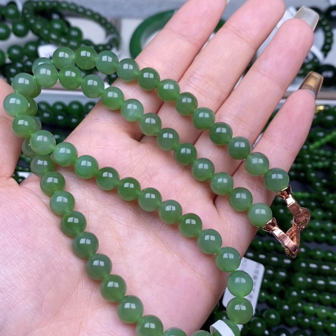 颈饰未镶嵌和田玉（碧玉）冬***烫