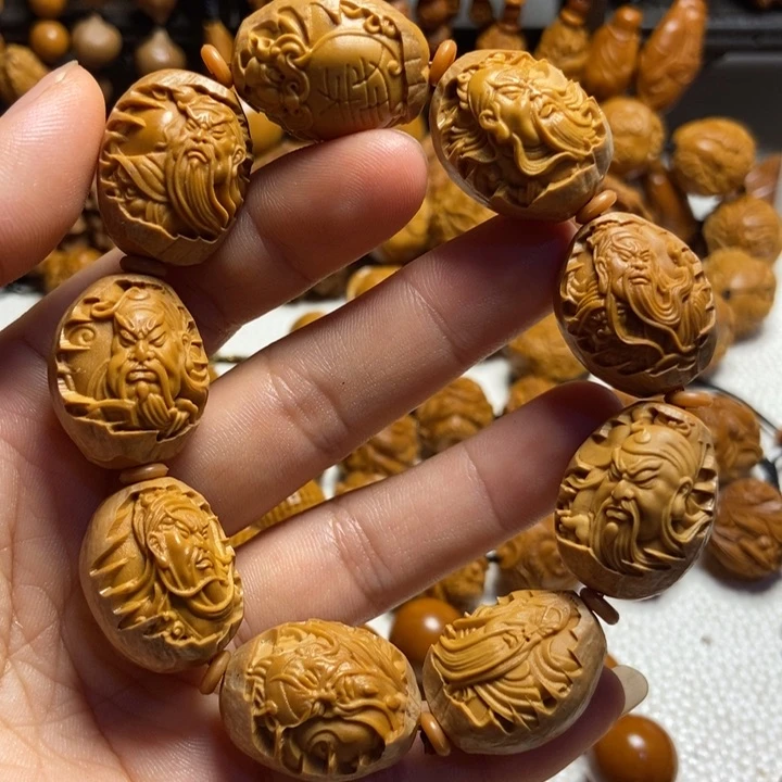 【闪购商品】橄榄核手串/手链包衣关公2.0