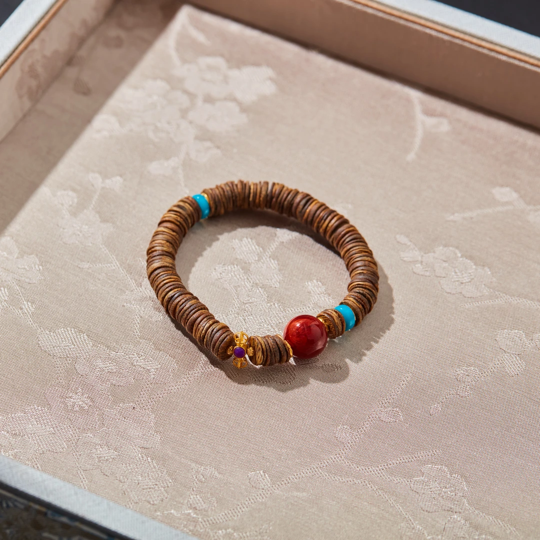 子乔珠玉集 · 钱串子丨18K沉香药片手串#XYGD316003-A