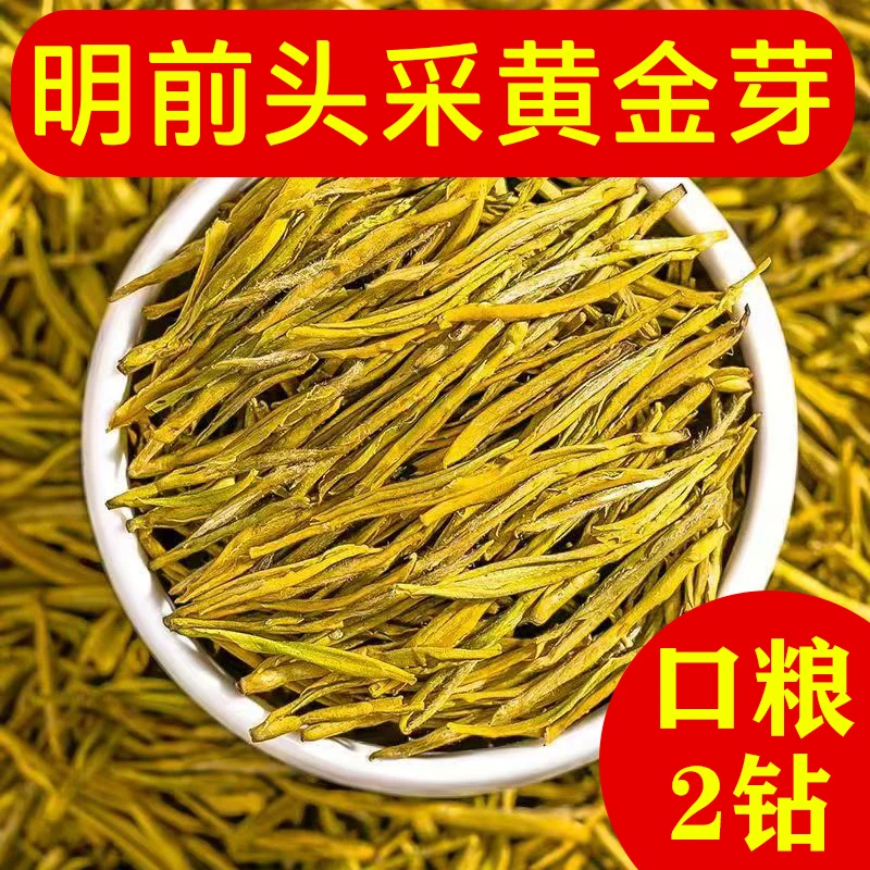 2025新茶黄金芽【2钻】 明前高山花香豆香浓香鲜香爽口回甘