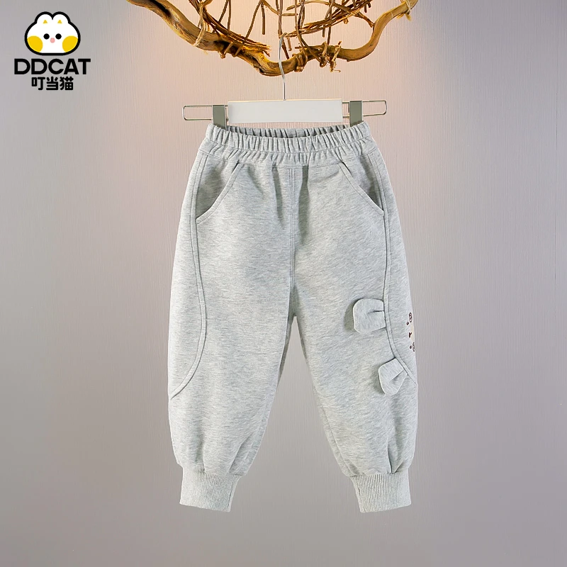 叮当猫儿童裤子春秋洋气女宝宝运动长裤秋装中小童休闲裤女童卫裤