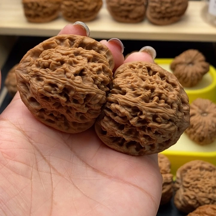 文玩核桃吊坠会***蟹正三角矮桩毕业41尺0988