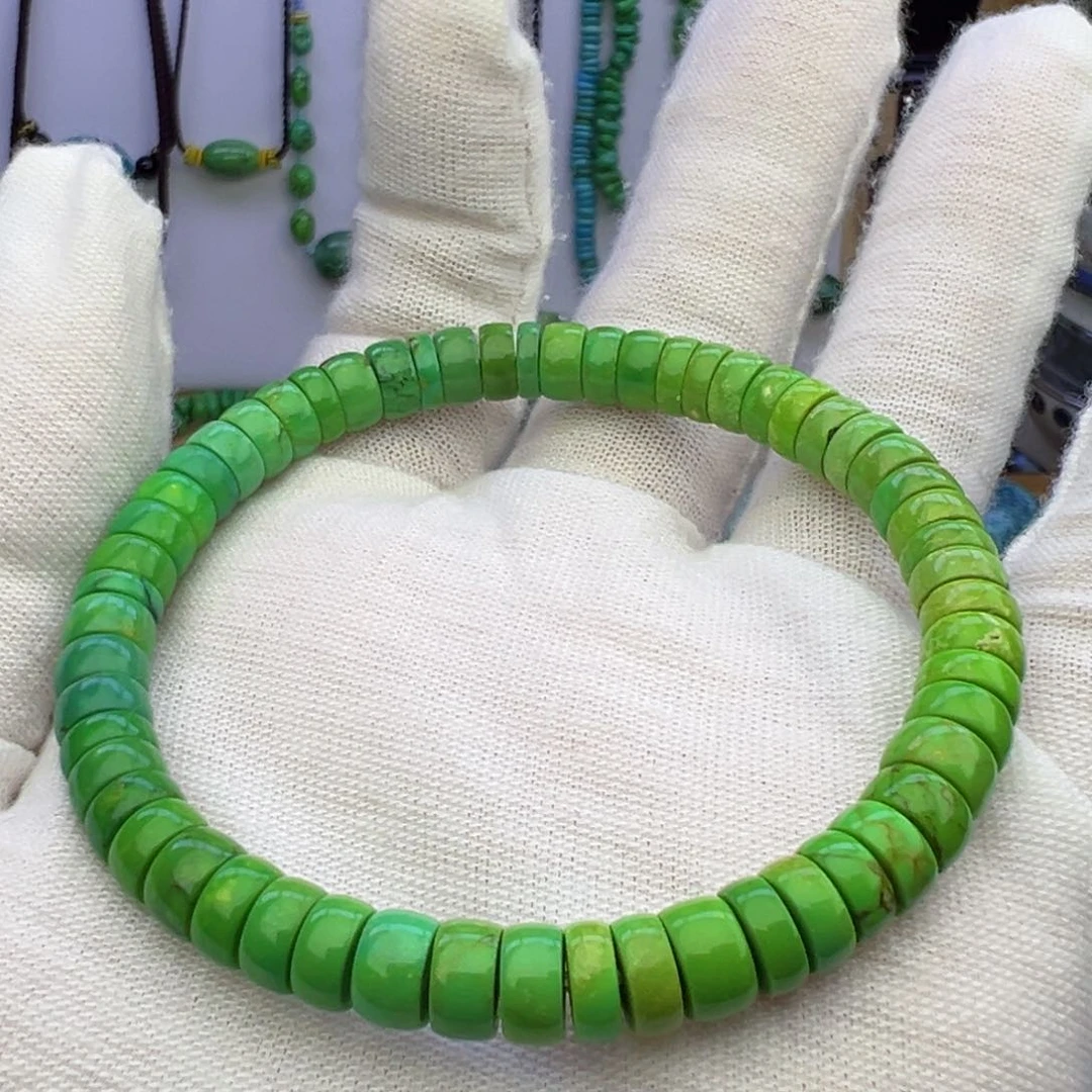菜籽绿直切手串6.5mm兰