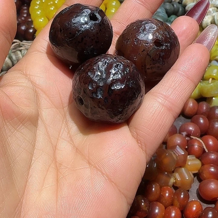 沉***金玛瑙/玉髓未镶嵌颈饰