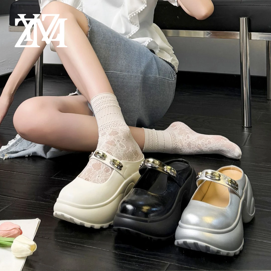 卓越名妆增高8CM  2025新款时尚厚底内增高休闲潮流休闲鞋P031-5