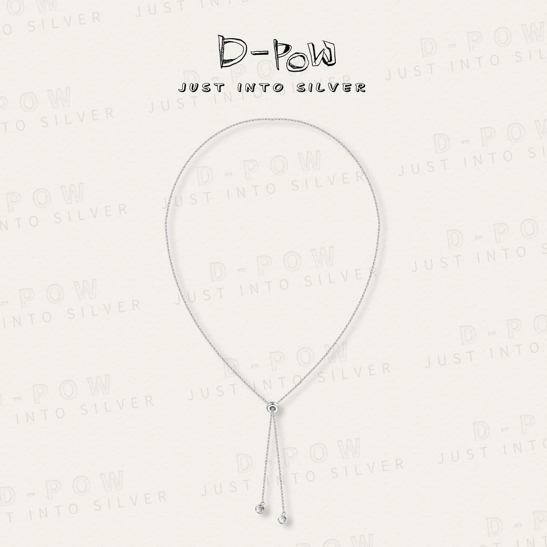 灯小炮 链子925银 字母单项链（60cm）（9585）气质简约