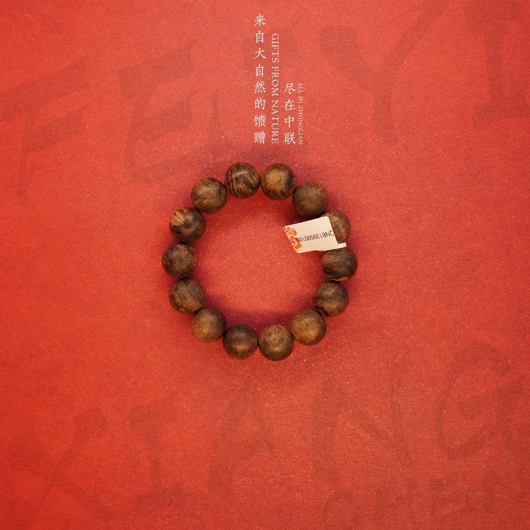 S48沉香【芽庄白奇楠玉化蟒纹单圈】16.5mm-33.2g-QN8130500105-19