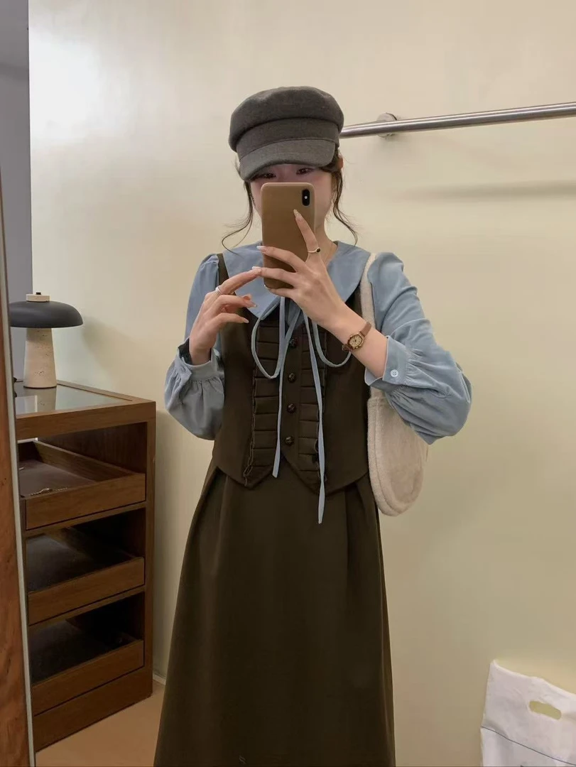 裙长116    2765【落日海岸】连衣裙