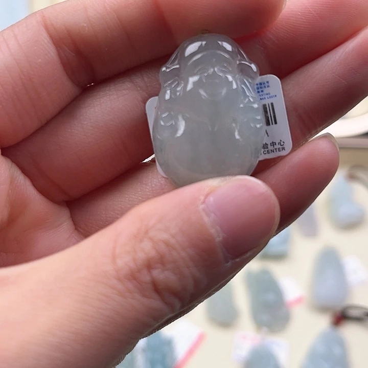 翡翠颈饰未镶嵌自**在天然