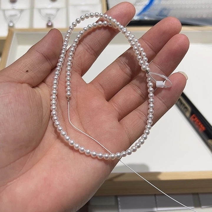 银S925镶嵌手串淡水珍珠