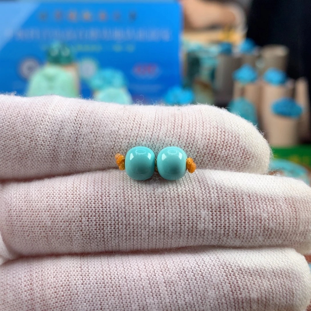 绿松石未镶嵌珠宝奇石7.1mm