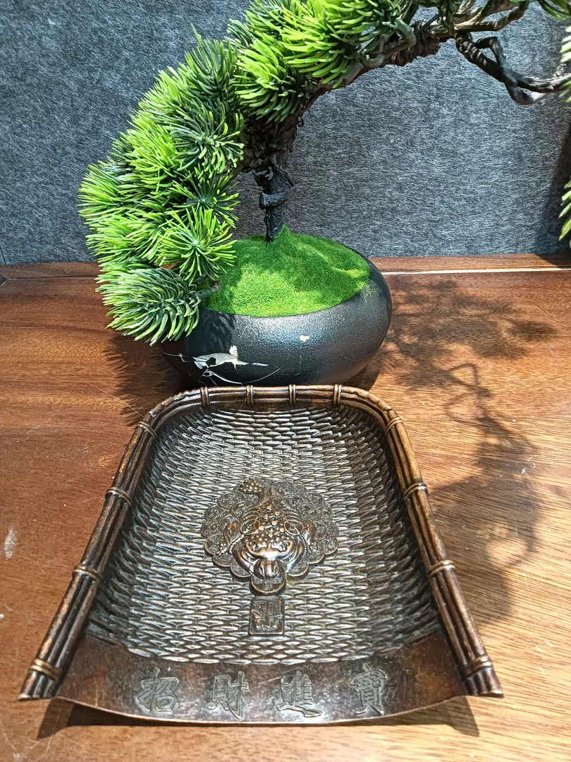 精美簸箕复古摆件