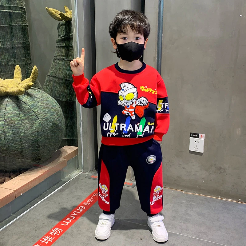 奥特曼男童套装春装2025新款儿童奥特曼衣服宝宝春秋运动潮酷