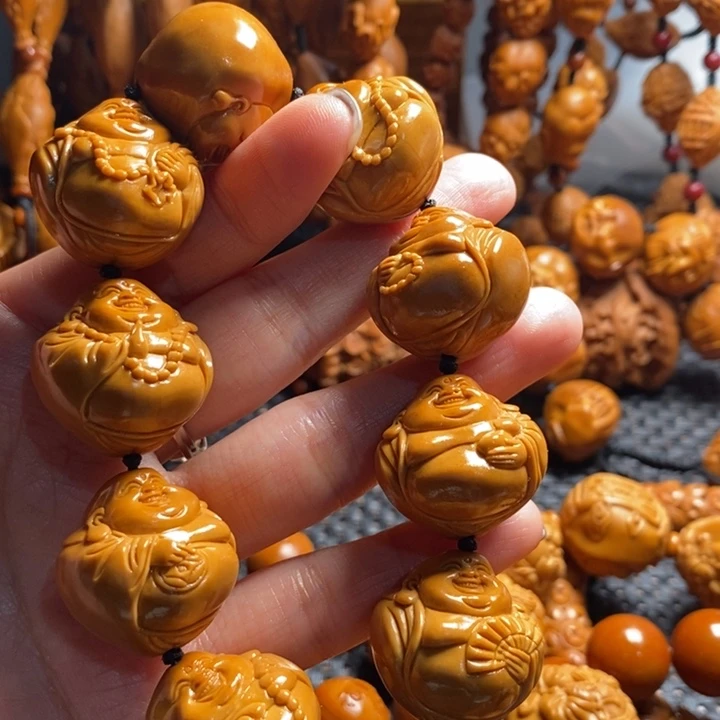 吊坠橄榄核唯***董光背弥勒