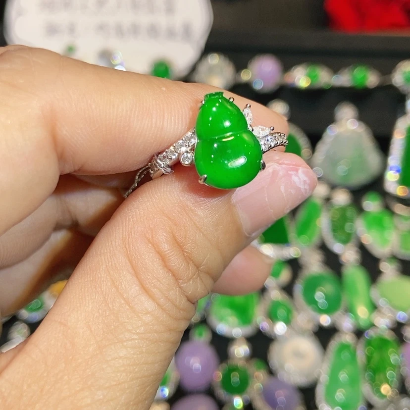 【闪购商品】翡翠戒指未镶嵌天然翡翠