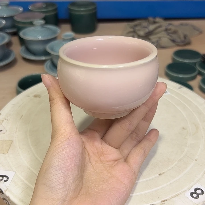 龙泉云间青瓷小米茶器