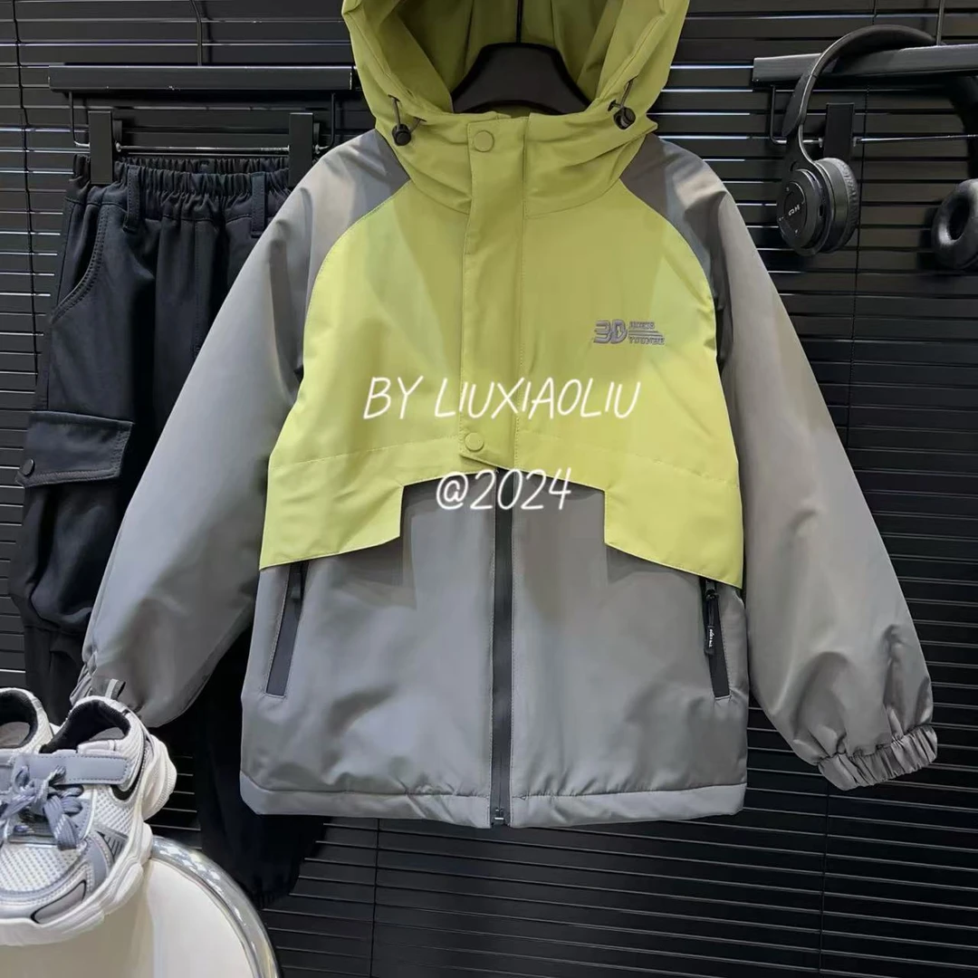 杭州六小六正版 BY LIUXIAOLIU冬季儿童夹棉冲锋衣外套12506