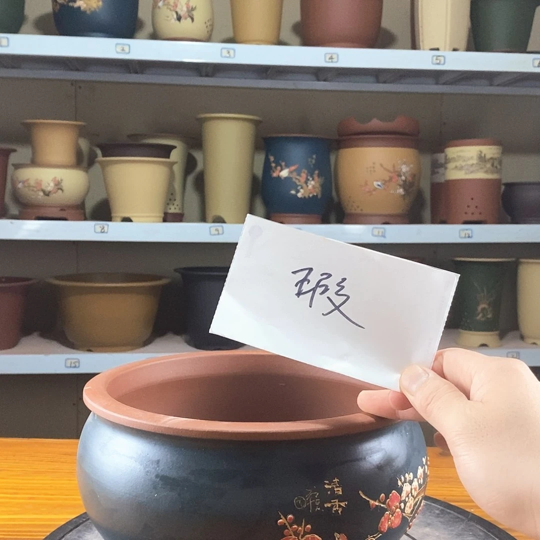 紫砂花盆紫砂兰花盆23