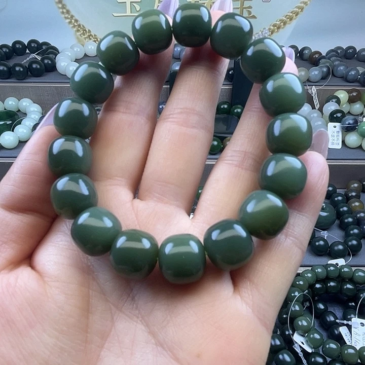 和田玉未镶嵌手链