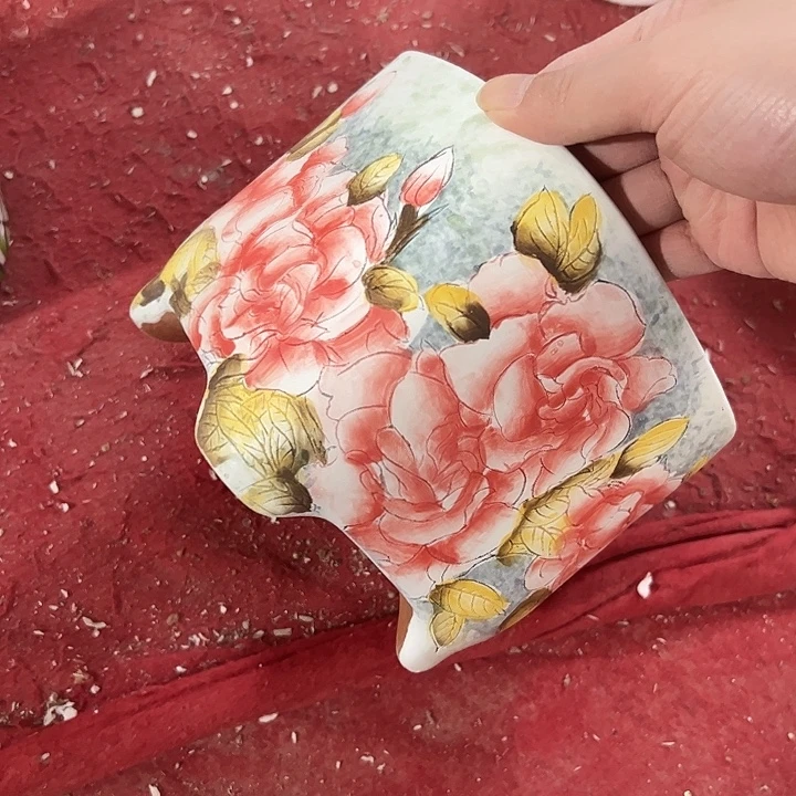 满38包邮 景德镇幸运花盆