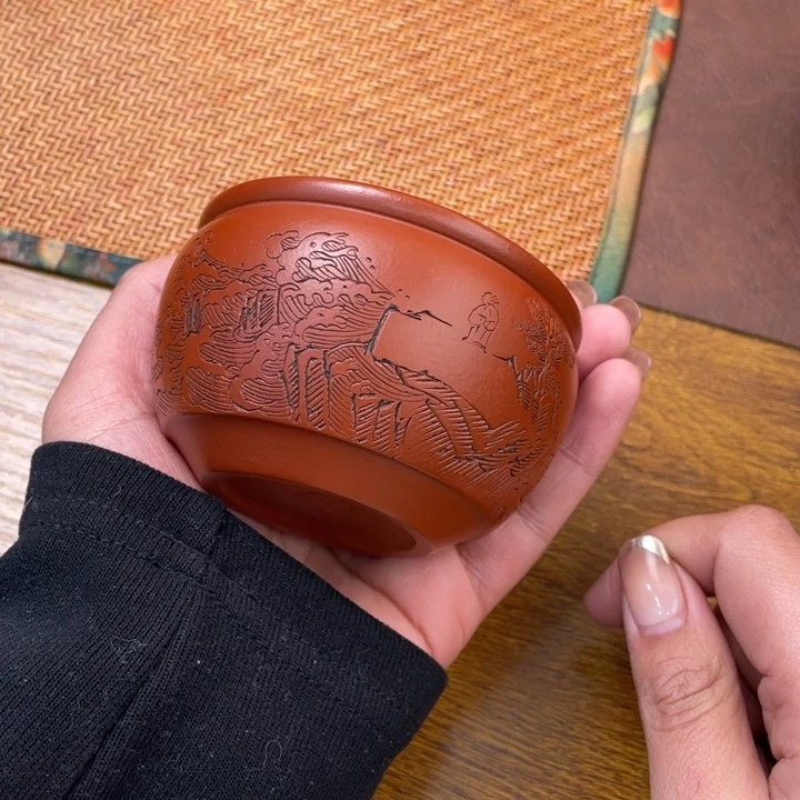 紫砂茶杯原矿紫砂主人人