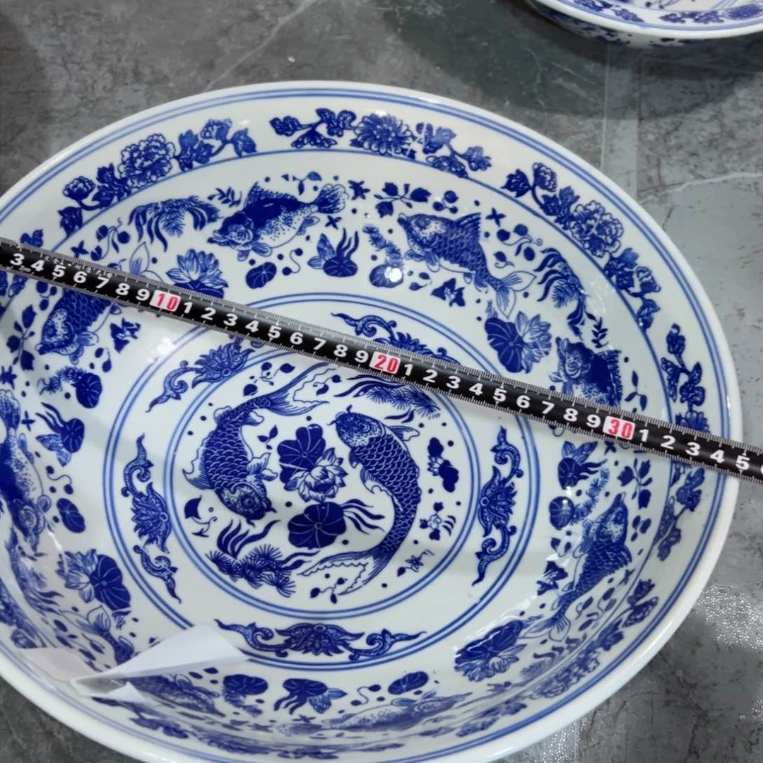 碗青花16寸年年有鱼和面盆
