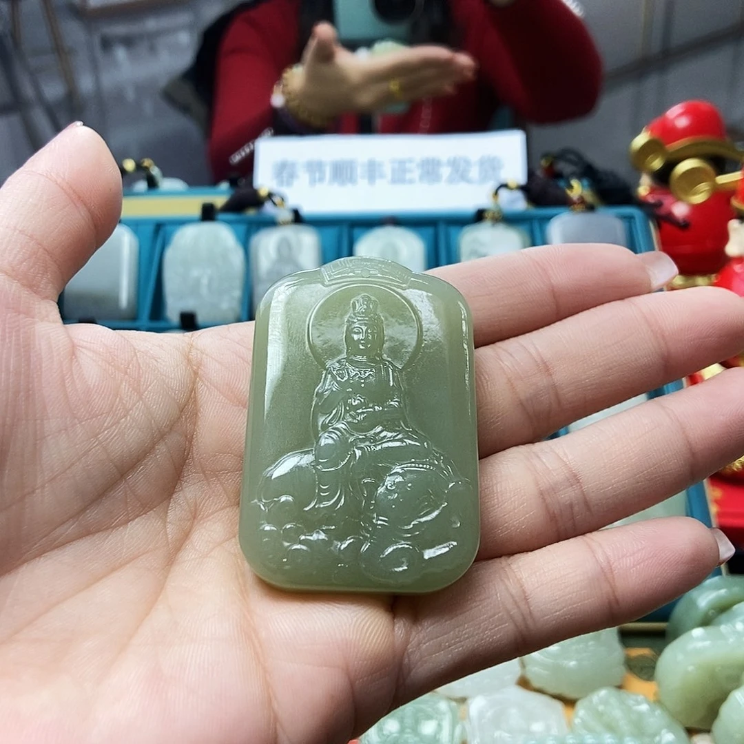 和田玉颈饰未镶嵌9*6