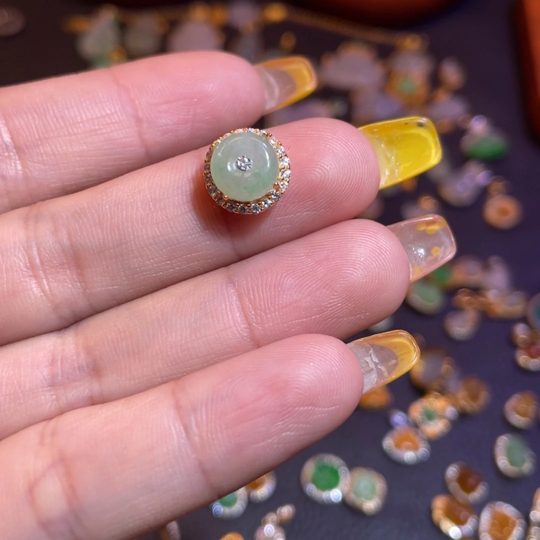 翡翠银S925镶嵌颈饰