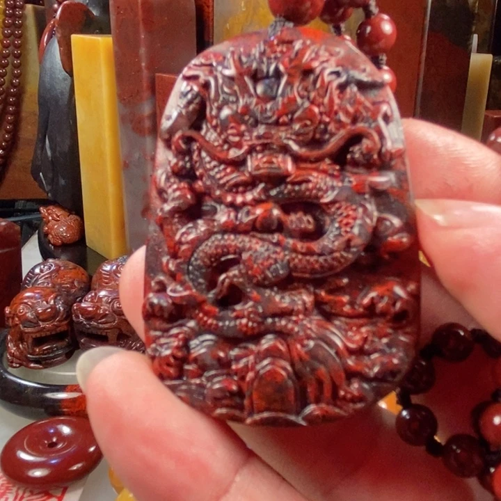 咋***了玉桂林鸡血红龙牌