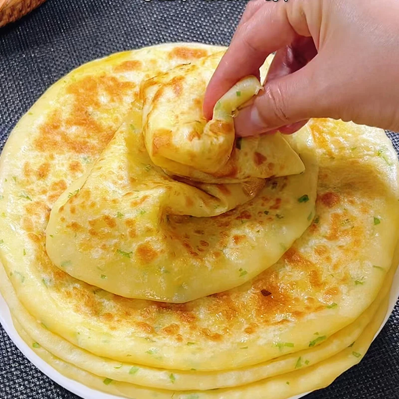 【传统油饼】东北锅盔早餐油饼筋饼大油饼手抓饼吊炉饼千层饼葱油饼