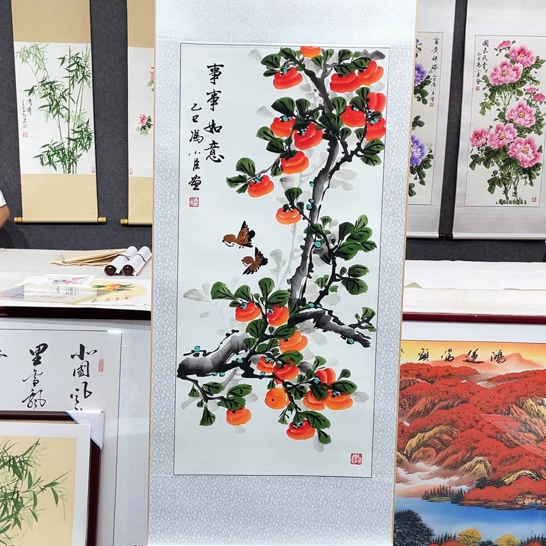 国画手绘手写作品