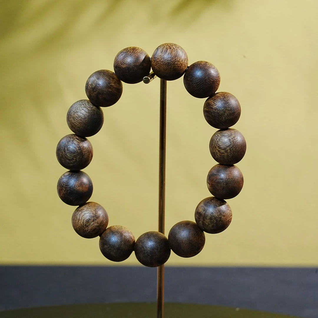 越南金丝棋老料沉香手串 1.55cm 22.1g250917060 A