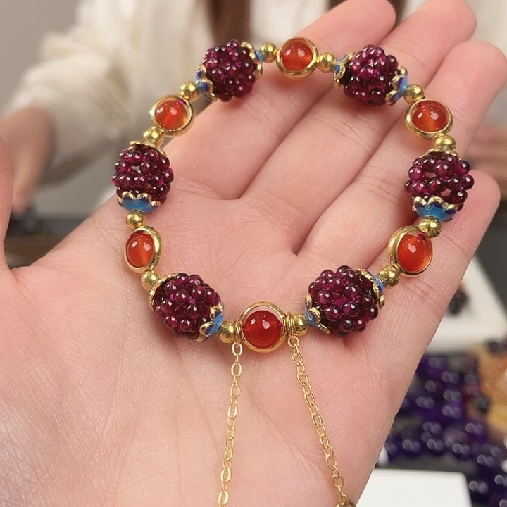 手链未镶嵌水晶紫牙乌设计款35