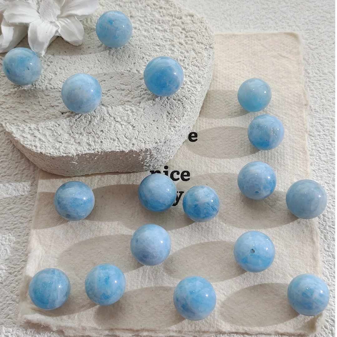 海蓝宝浓郁海水蓝单珠多样性发其一/1个