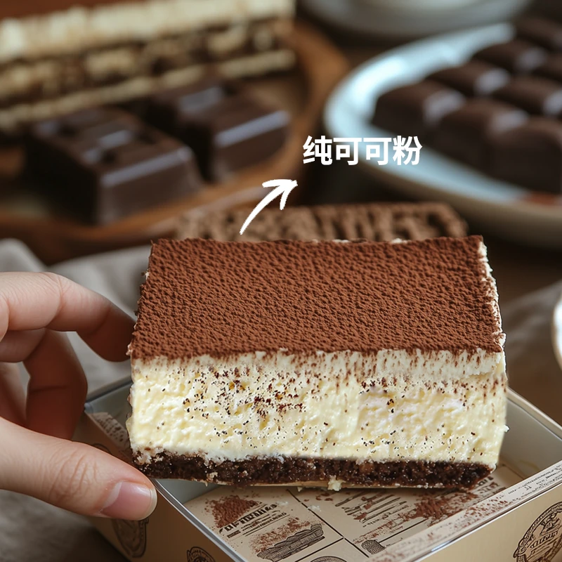 【京东送货上门】提拉米苏蛋糕300g纯动物奶油不腻送勺子