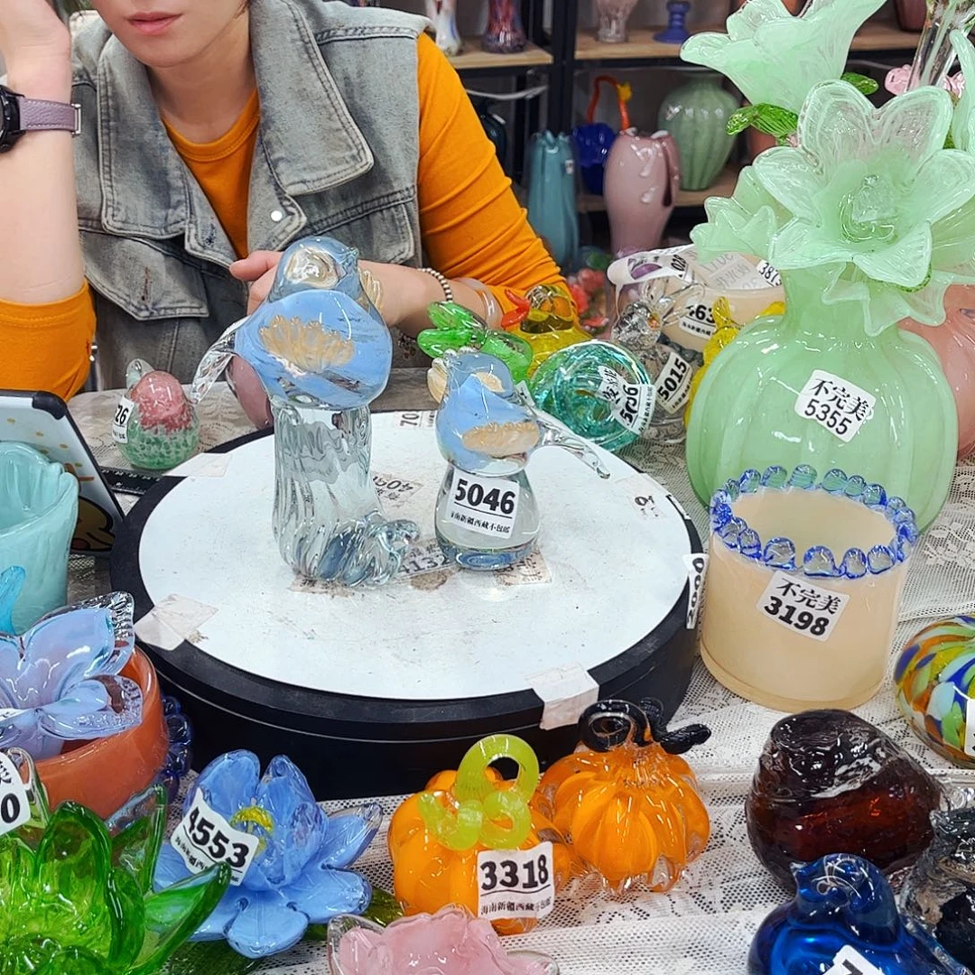 1对 鸟家悦琉璃工艺品