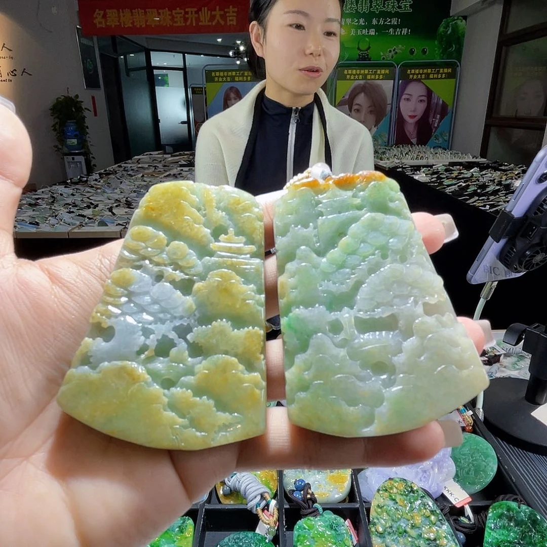 颈饰未镶嵌翡翠多样性随机发货