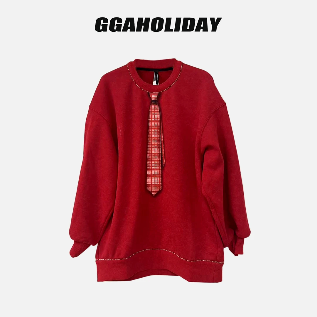 GGAHOLIDAY时尚休闲百搭潮流宽松印花秋冬长袖卫衣-154169