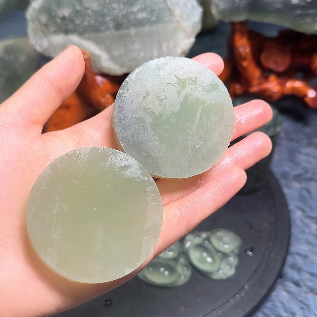 蛇纹石玉合金纯天然岫玉毛料子