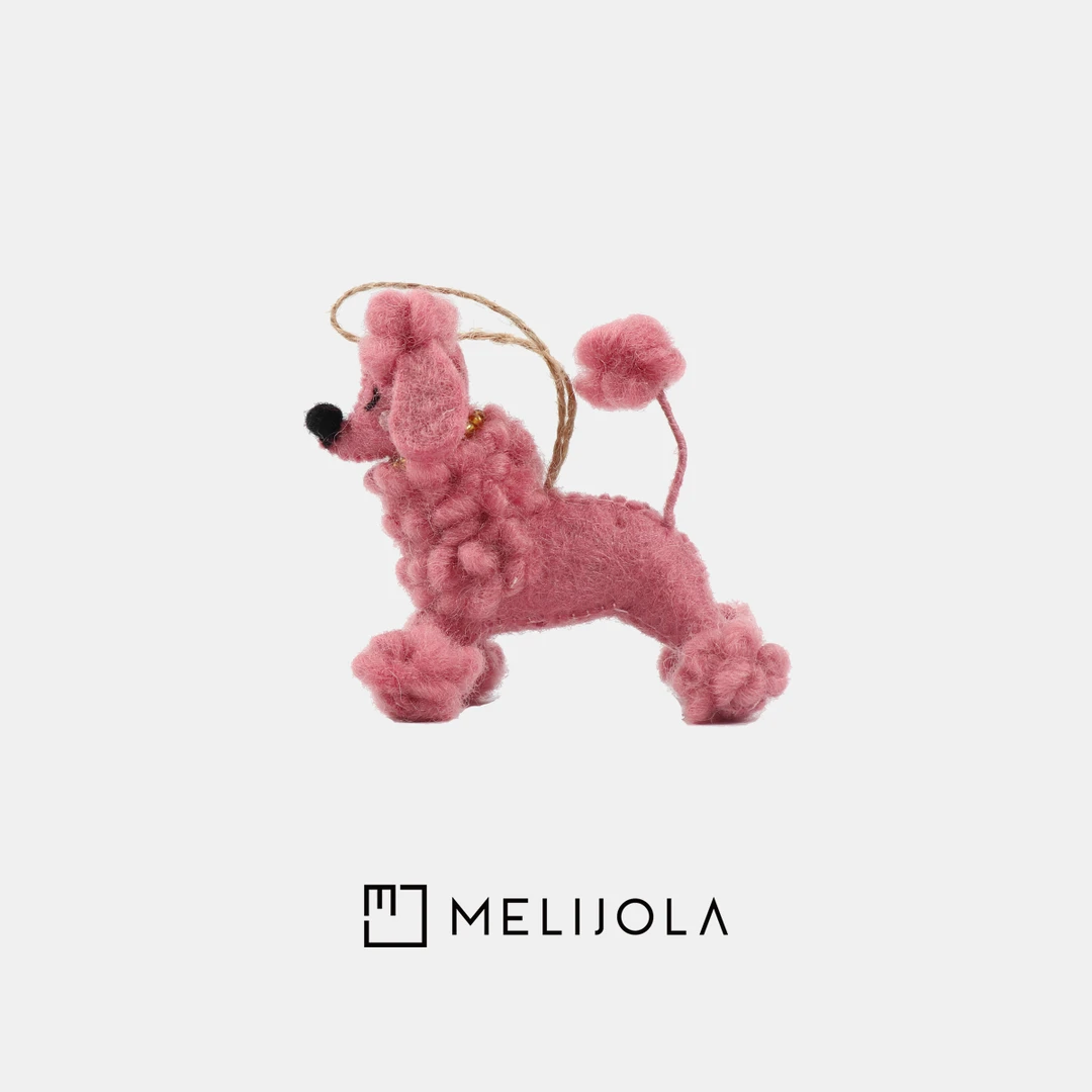 尼泊尔狗狗毛毡挂件