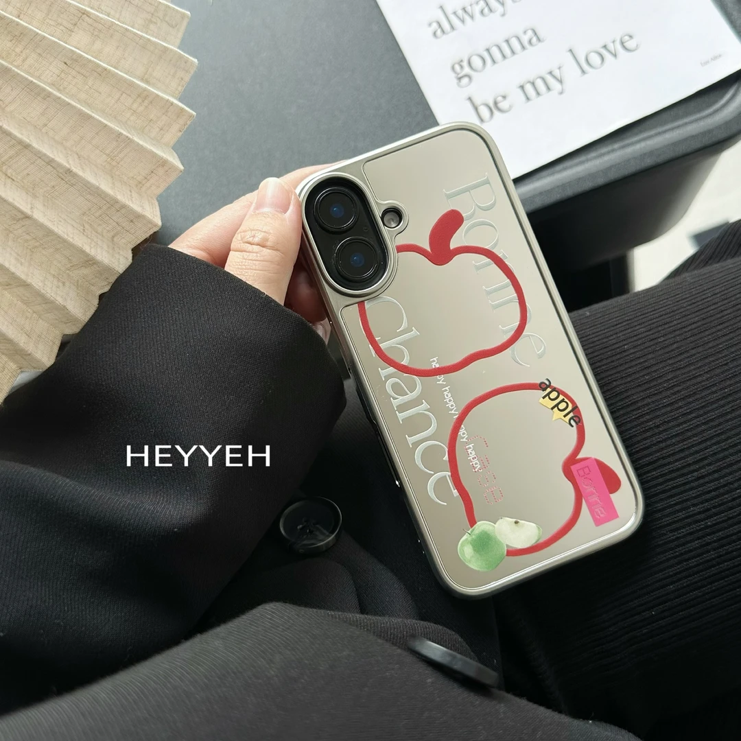 小众简约镜面线条苹果iPhone16适用苹果15pro max手机壳14高级13