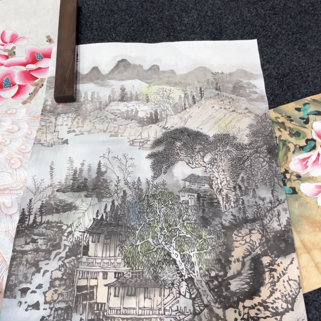 国画国画作品画心一张