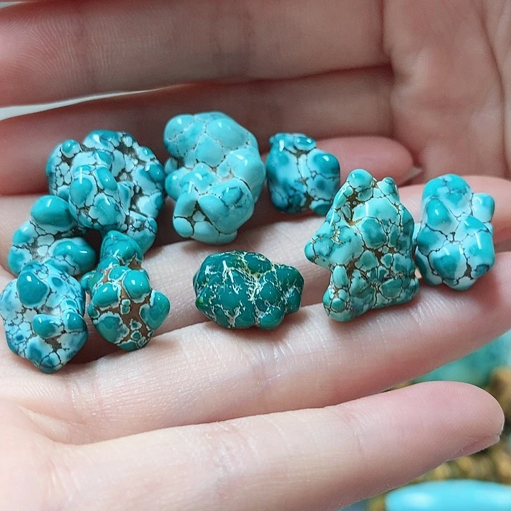 未镶嵌绿松石珠宝奇石芝****糊