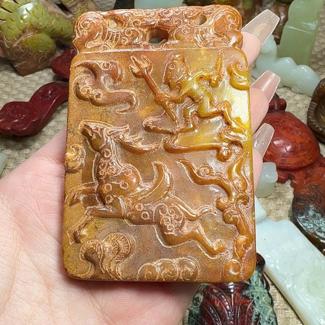 白玉菩提吊坠挂件