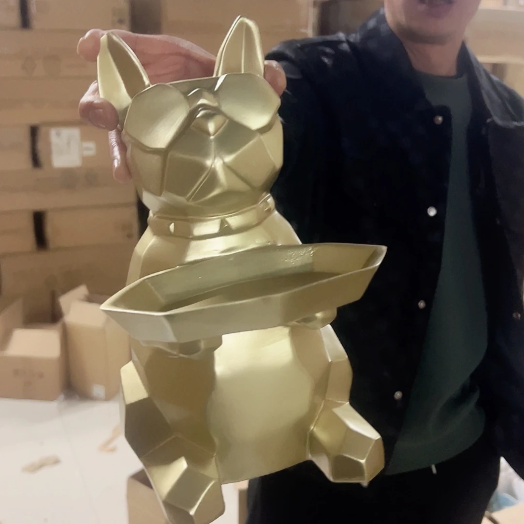红陶红陶红陶红陶狗纸巾盒瑕疵