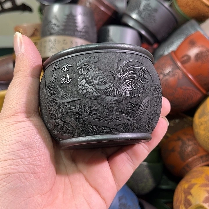 茶杯紫砂全手工紫砂主人杯