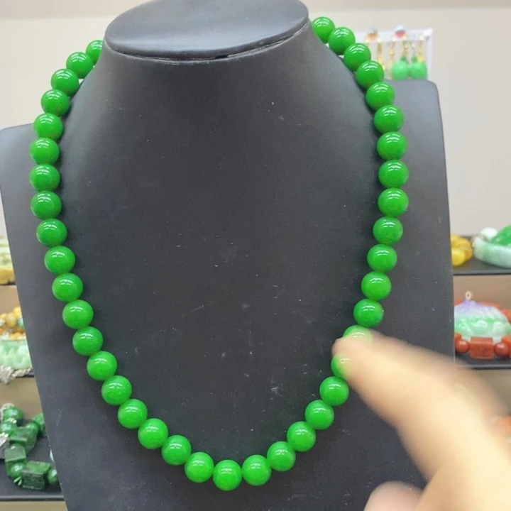 翡翠未镶嵌颈饰项链32