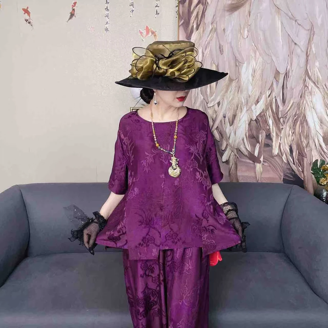 33150中国风女装国潮风高端春季偏胖妈妈装马甲