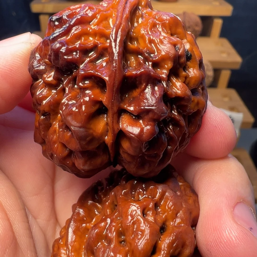 吊坠文玩核桃上古蛤蟆头41mm